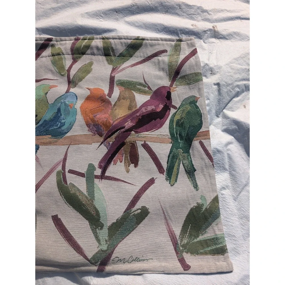 Flocked Together Fine Art Tapestry Modern Jacquard Home Décor 35x35